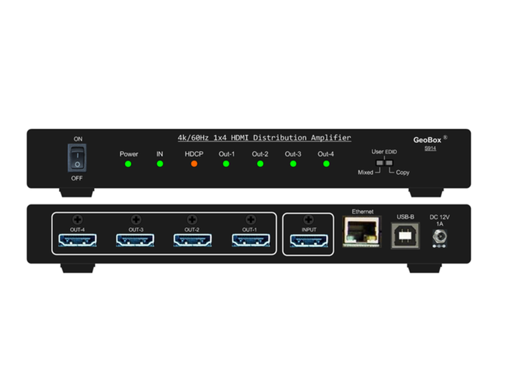 VIG-S914 - 1x4 Intelligent HDMI 4K distribution amplifier