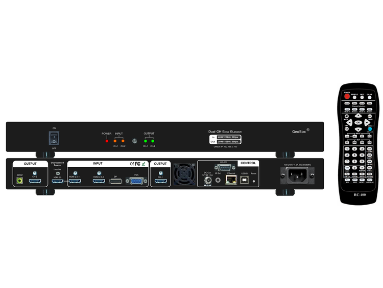 VIG-G812 - 2 ch 4k in/out edge blending processor