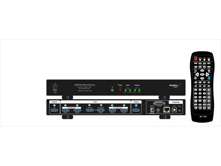 VIG-G902 - 2 ch 4K in/out video wall controller