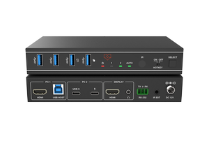 VIG-VLKV-H20C21 - 2 Port 4K60 HDMI/USB-C KVM Switcher