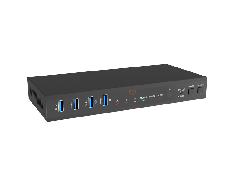 VIG-VLKV-H20P2D - 2 Port Dual Monitor 4K60 HDMI/DP KVM Switcher