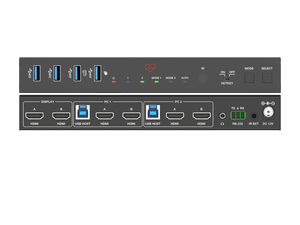 VIG-VLKV-H212D - 2 Port Dual Monitor 8K60 HDMI KVM Switcher