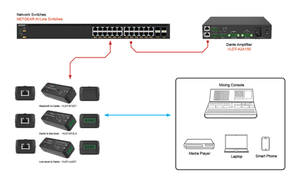 VIG-VLDT-DT2LA - 2CH Dante � Line Output Adapter