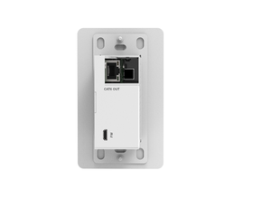 VIG-VLWP-DHC-TR - 2x1 Wall Plate 1-Gang w/Auto-Switching HDBaseT 2.0 4k@60Hz 4:4:4 Mini DP/HDMI 2.0, POC with RX White 40m 18Gbps