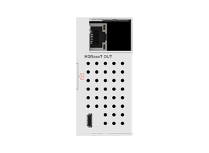VIG-VLWP-DHU-TR - 2x1 Wall Plate 1-Gang w/Auto-Switching HDBaseT 2.0 4k@60Hz 4:4:4 Mini DP/HDMI 2.0, USB2.0 with RX White 40m 18Gbps