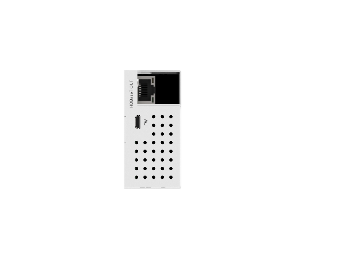VIG-VLWP-UHS-TR - 2x1 Wall Plate 1-Gang w/Auto-Switching, HDBaseT 2.0 4k@60Hz 4:4:4 USB-C/HDMI 2.0 , RS-232 with RX White 40m 18Gbps