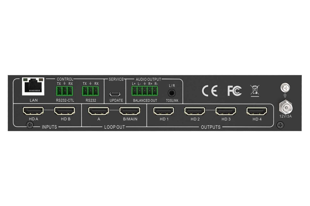 VIG-VLVW-MX24P - 2x4 HDMI 2.0 Videowall processor 18Gbps