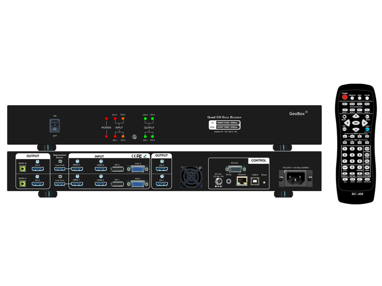 VIG-G814 - 4 ch 4k in/out edge blending processor