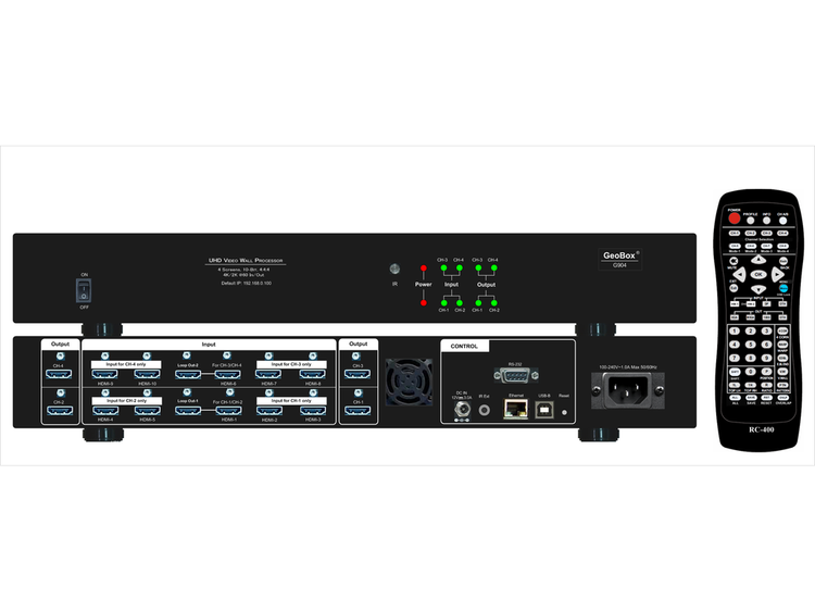 VIG-G904 - 4 ch 4k In/Out video wall controller