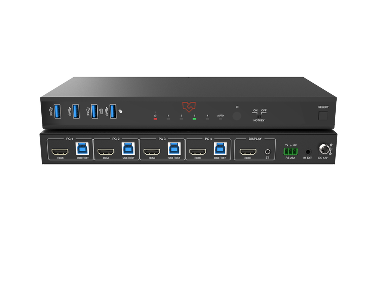 VIG-VLKV-H2141 - 4 Port 8K60 HDMI KVM Switcher