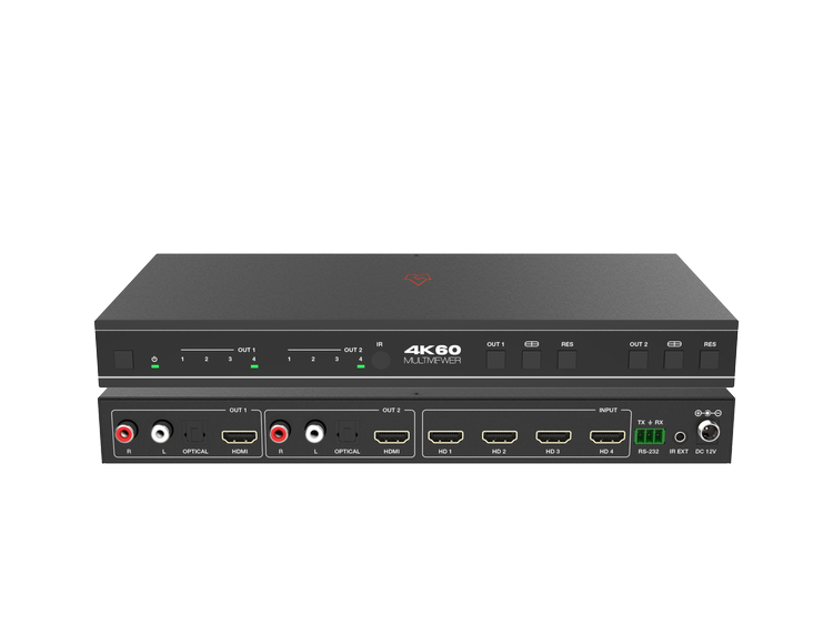 VIG-VLML-4X2H20M - 4x2 HDMI Matrix Switcher 18Gbps with Multi-viewer
