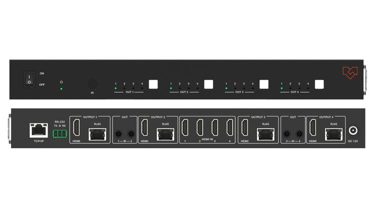 VIG-VLMX-44CT70 - 4x4 HDMI 2.0 Matrix over CAT 70m 18Gbps