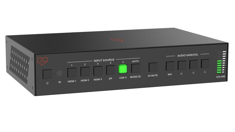 VIG-VLPT-51HT70 - 5x1 Presentation Switcher with HDBaseT output 70m 18Gbps