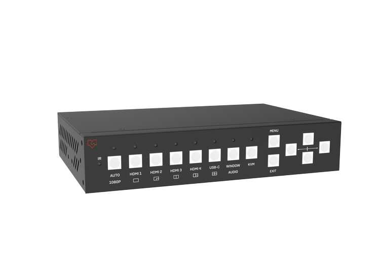 VIG-VLPT-52K2HD - 5x2 HDMI 2.0 Seamless Presentation Switcher with KVM/Dual HDMI output
