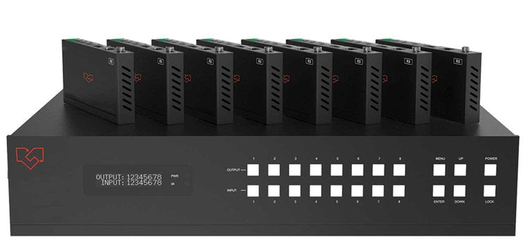 VIG-VLMX-88HT2 - 8x8 HDMI 2.0 Matrix over HDBaseT 150m 18Gbps
