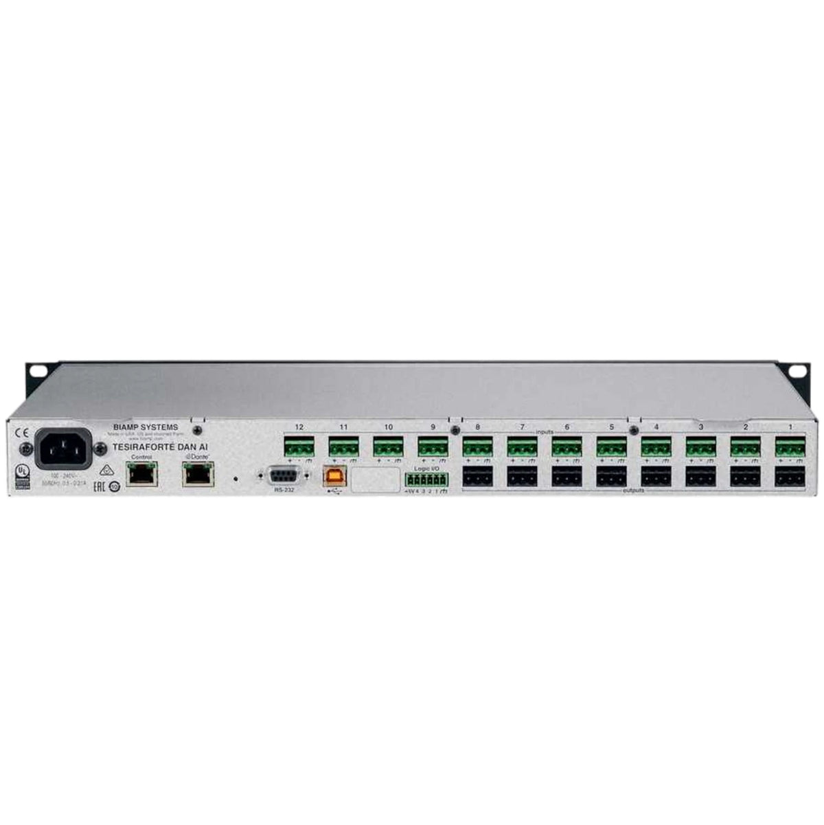 Biamp 911.0448.900 TesiraFORTE DAN AI Digital Audio Server with Dante - 911.0448.900