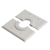 ARL-CESP2 - Arlington 2-gang split wallplate with 2x bushings – WHITE