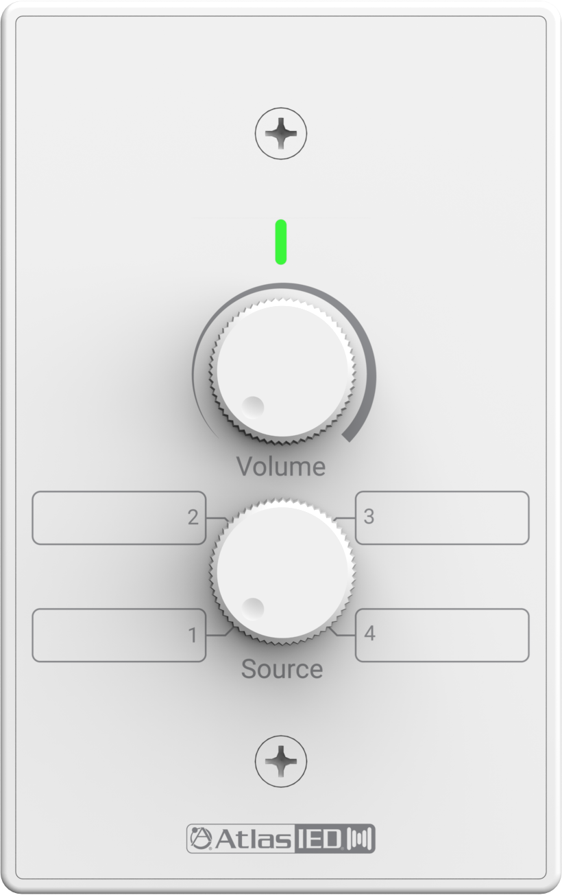 Atlas DMA-VS Volume and Source Selection Wall Plate - ATL-DMA-VS