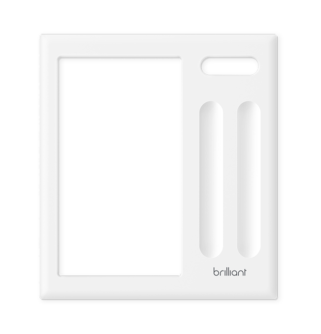 Brilliant Control Frame, 2Switch, White - BHB002-WH2