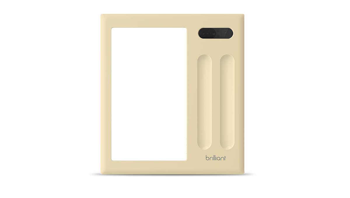 Brilliant Two Switch Frame- Ivory - BHB006-VR2