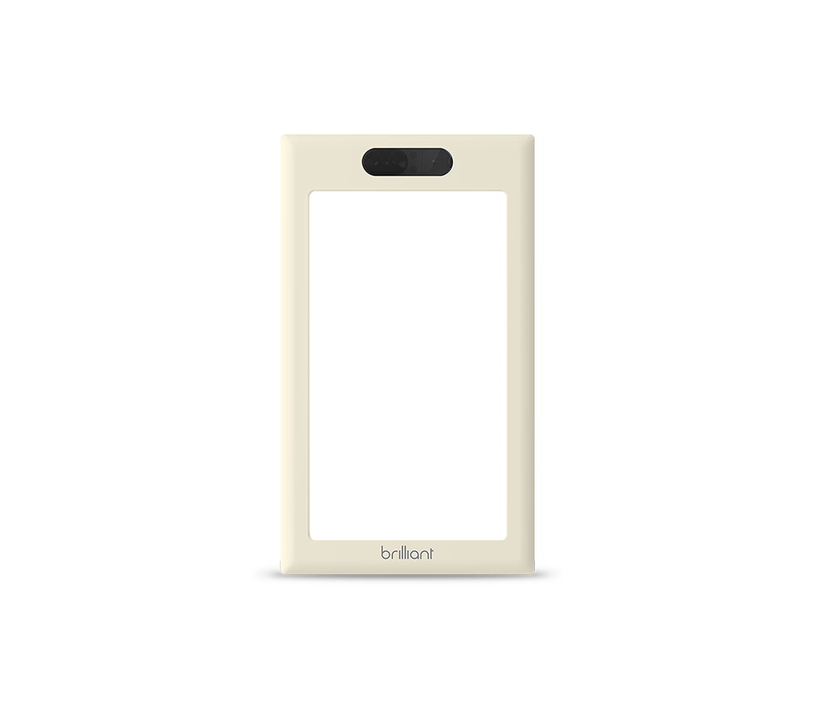 Brilliant Control Frame, 1 Switch, Light Almond - BHB009-AL1