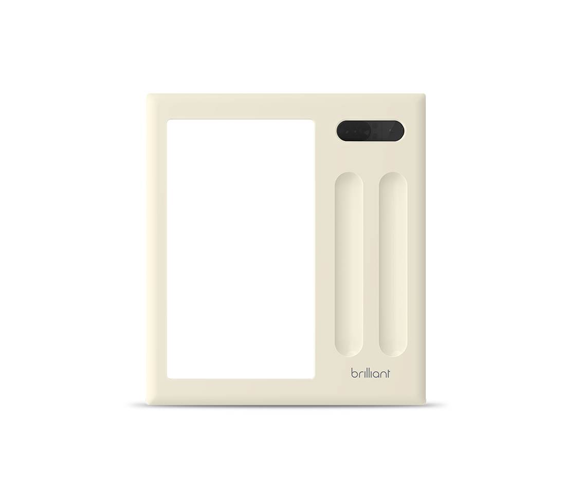 Brilliant Control Frame, 2 Switch, Light Almond - BHB010-AL2