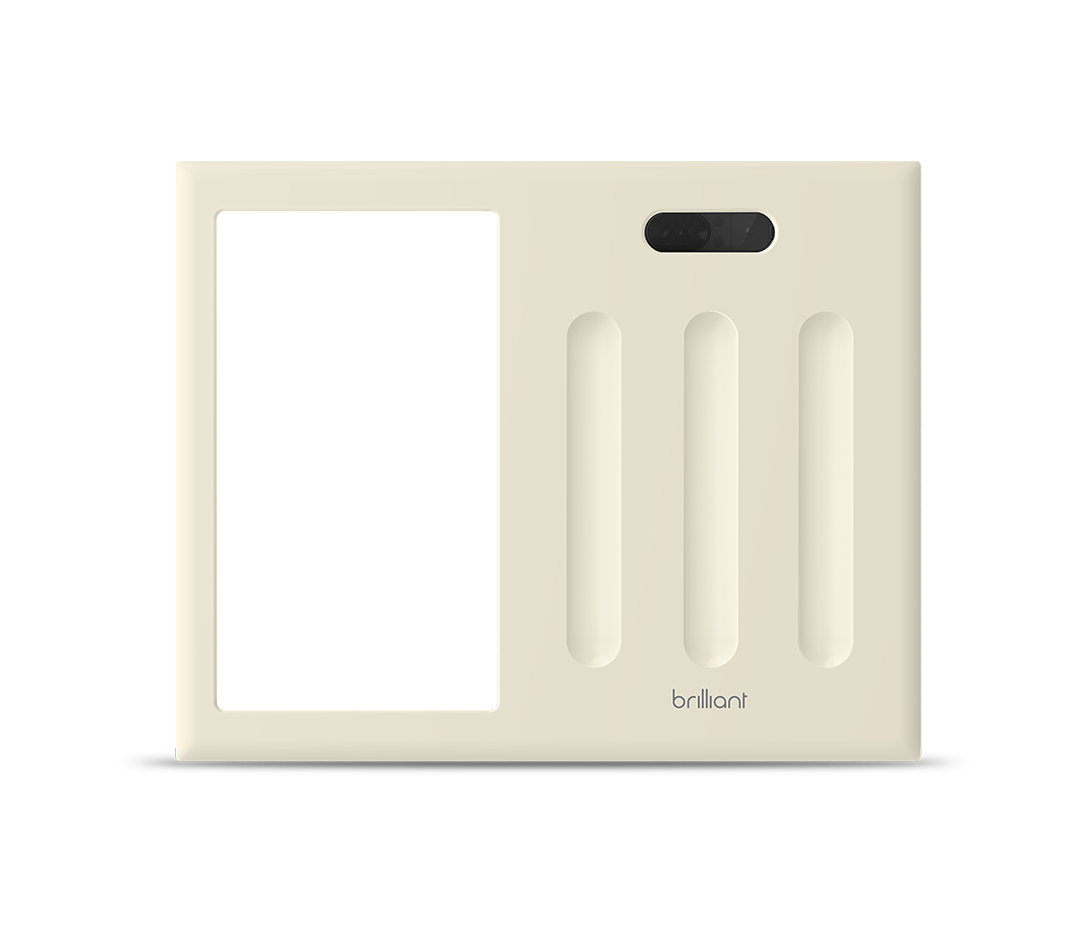 Brilliant Control Frame, 3 Switch, Light Almond - BHB011-AL3