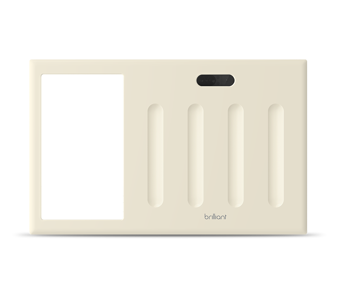 Brilliant Control Frame, 4 Switch, Light Almond - BHB012-AL4
