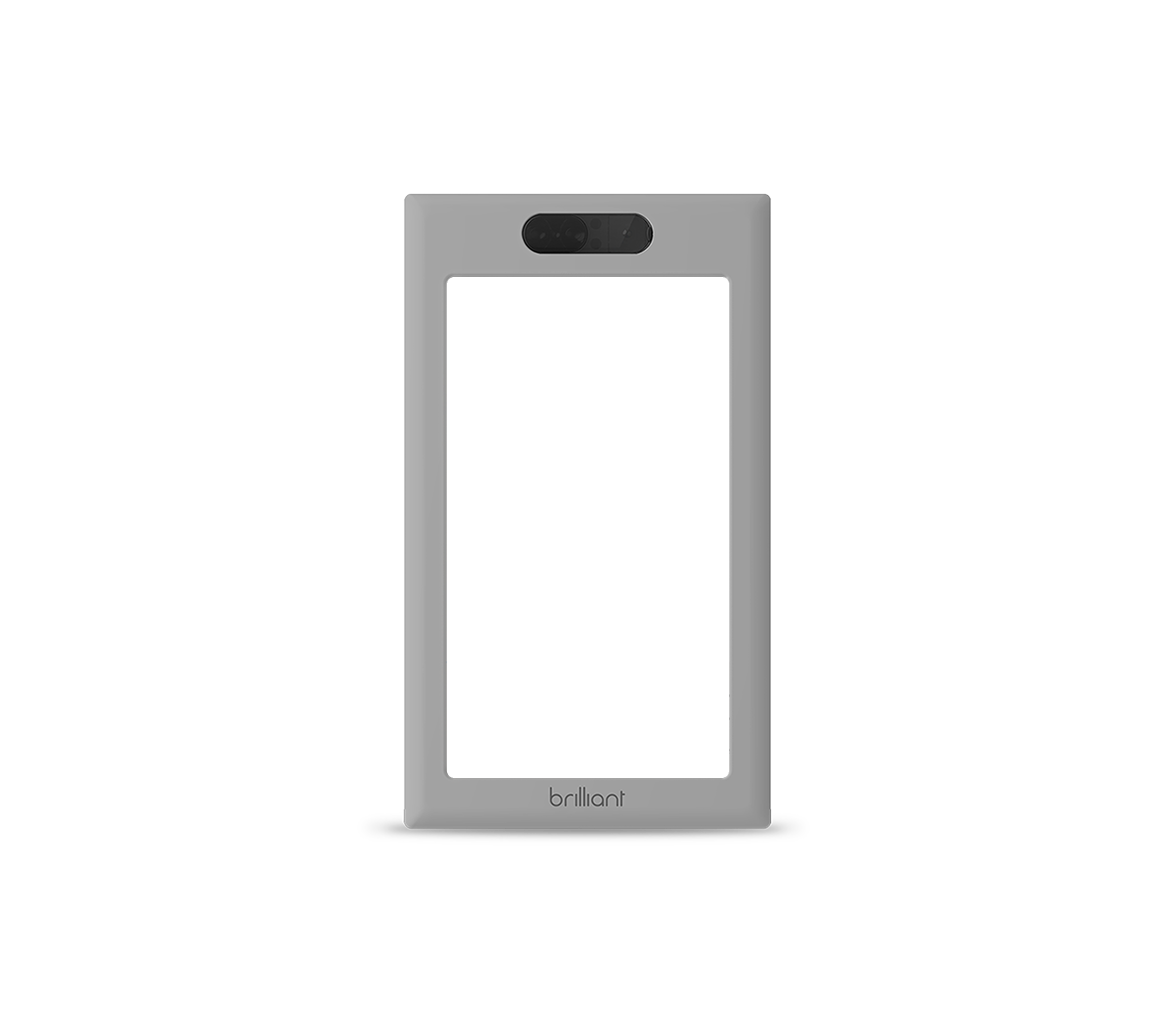 Brilliant Control Frame, 1 Switch, Gray - BHB021-CG1