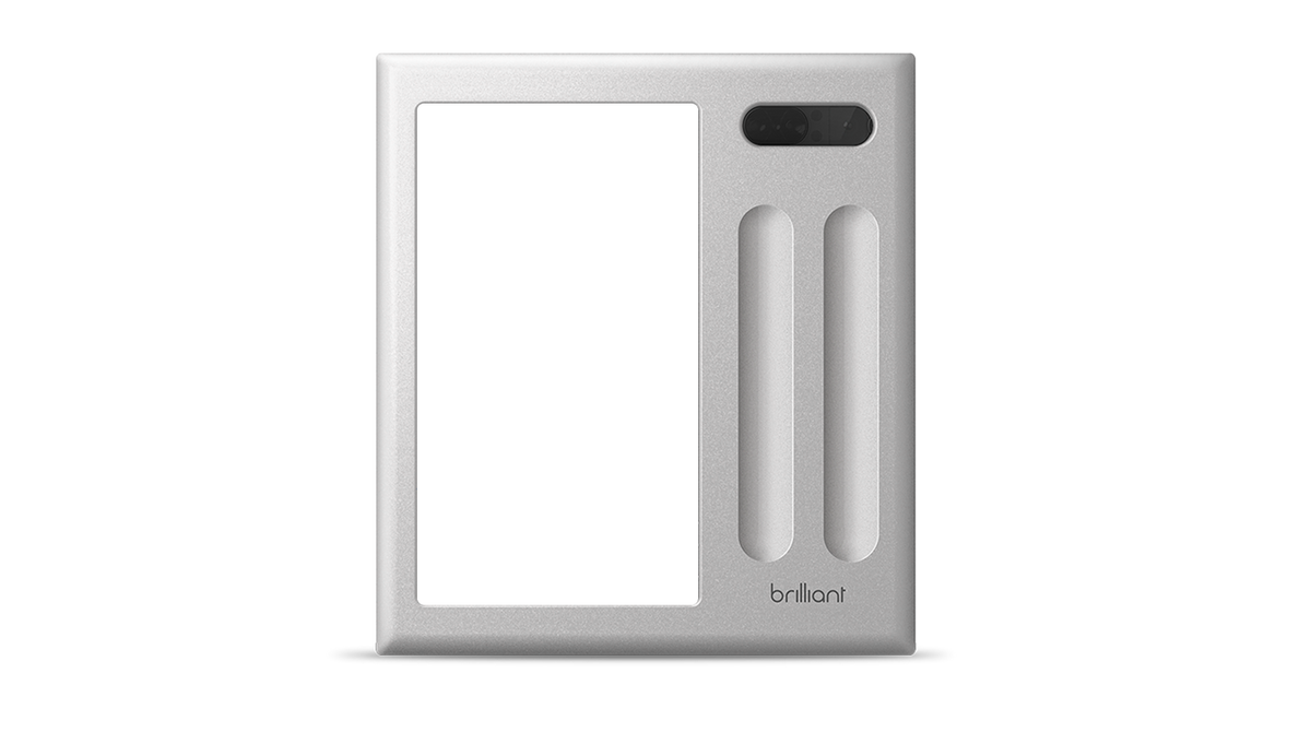Brilliant Control Frame, 2 Switch, Gray - BHB022-CG2