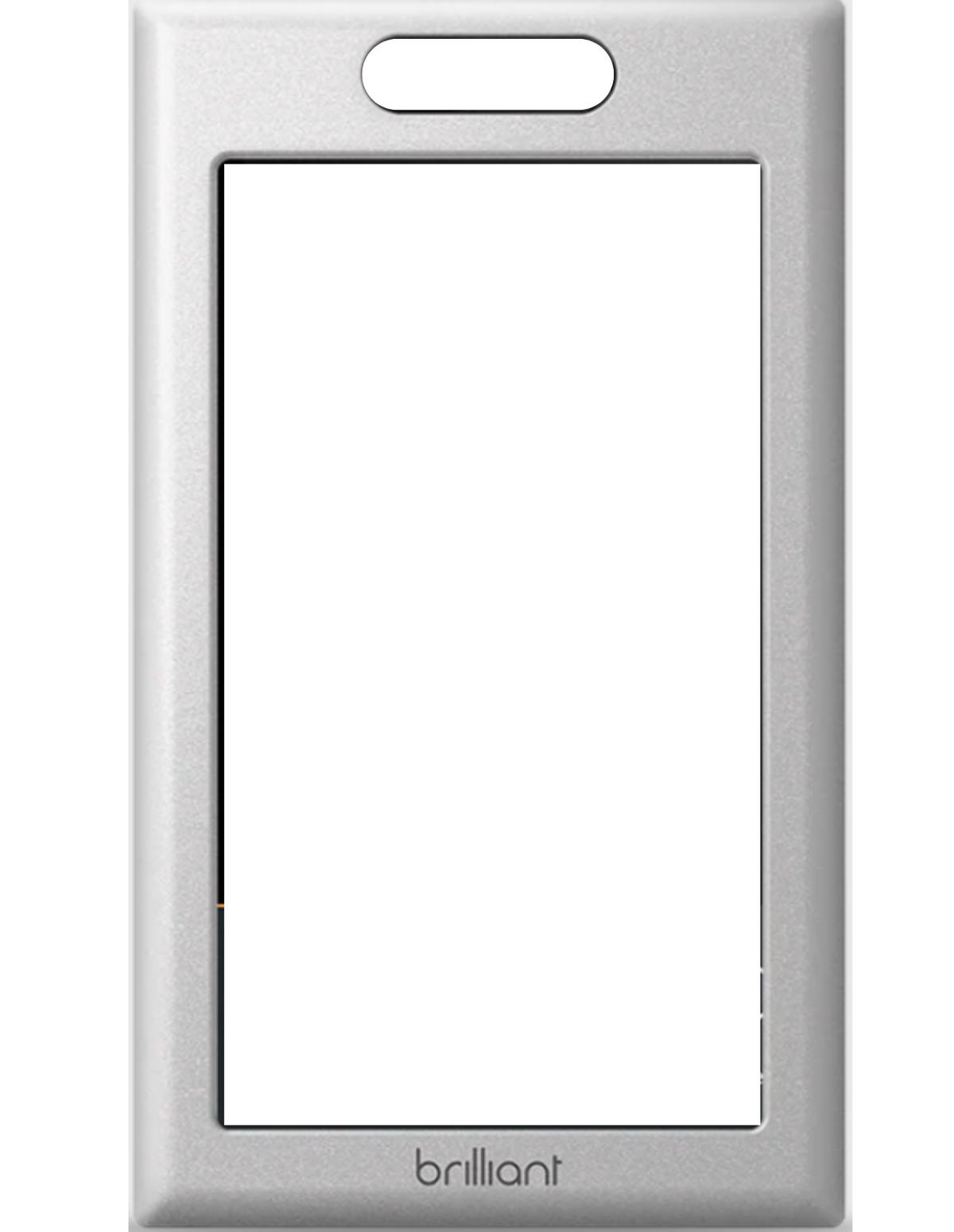 Brilliant Control Frame, 1 Switch, Silver - BHB037-SL1