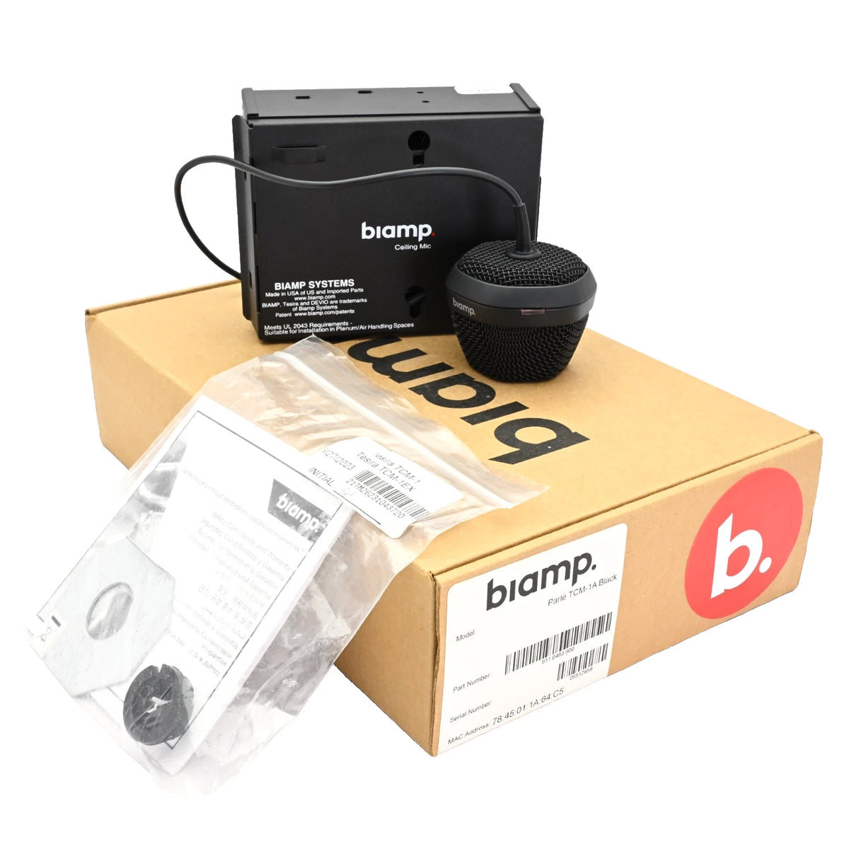 BIAMP - 911.0493.900 - Biamp Parlé TCM-1A Black