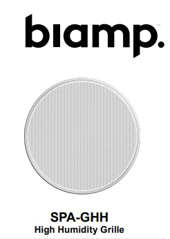 BIAMP - 909.0099.900 - Biamp SPA-GHH400 High Humidity Grille, White, 6-pack (DX-IC6)​