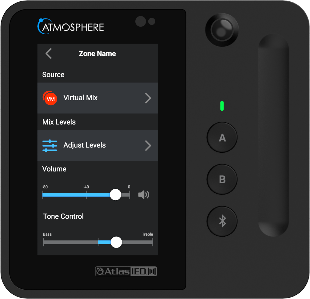 Atlas C-T4-B Atmosphere Wall Controller in Black - C-T4-B