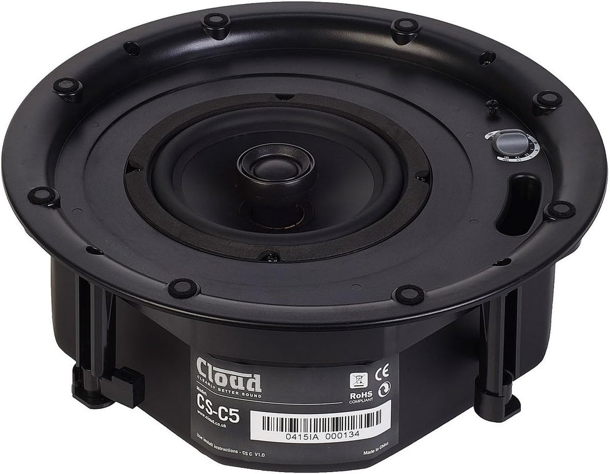Cloud Electronics CS-C5W | 5.25inch Coaxial Two Way in Ceiling Speaker White - CLO-CS-C5W