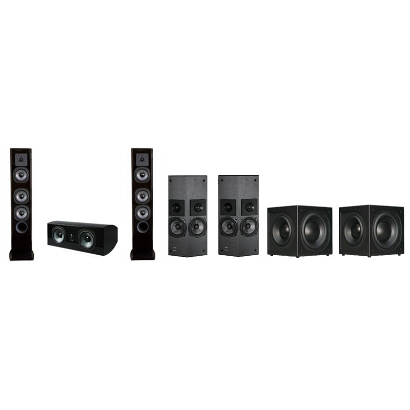 dARTS 660 Series 7.1  Tower Speaker Package 2 Towers, 1 Center Channel, 1 DP4000 - DAR-DP2071T FS
