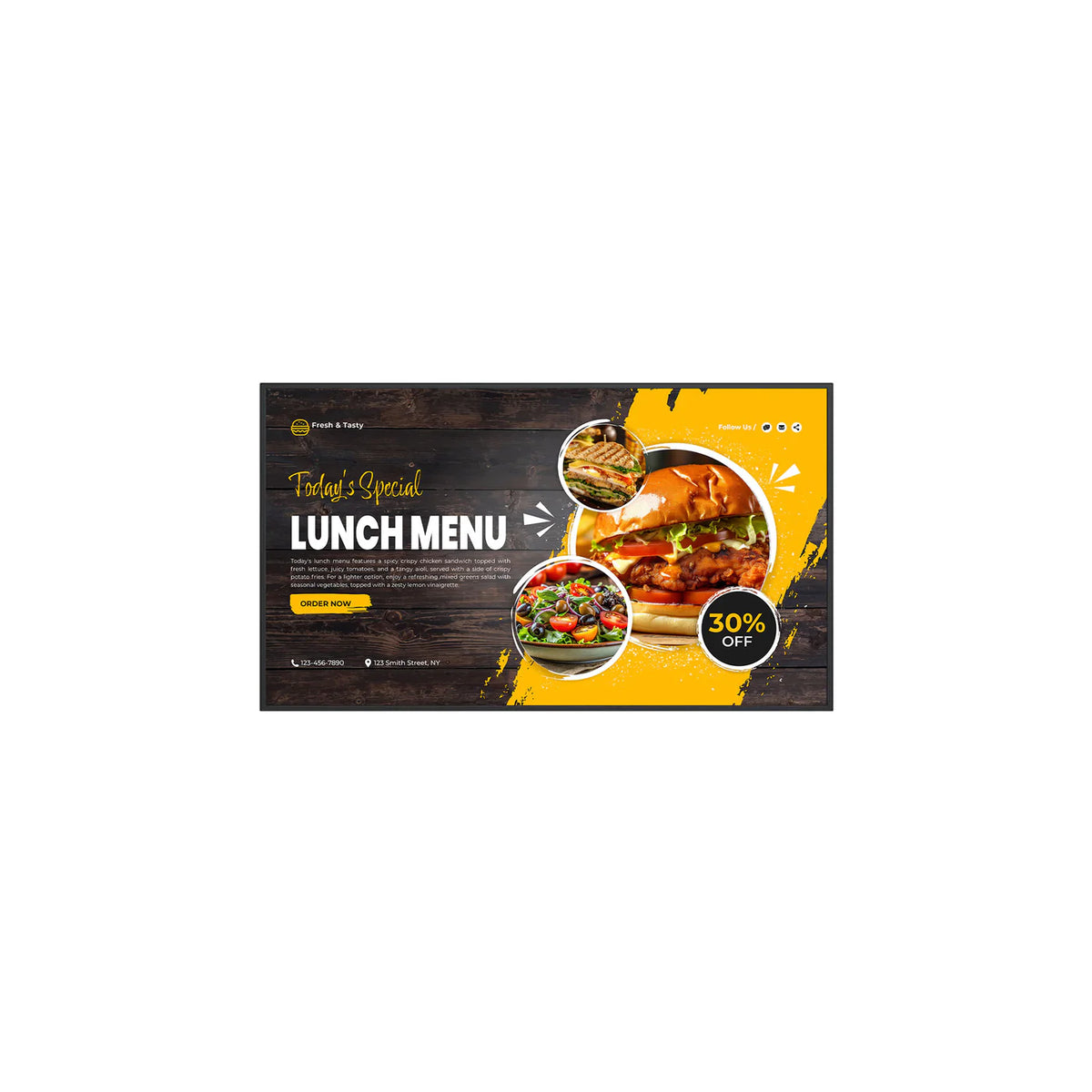 InVid IMHD4K-43DSB 43" 4K Digital Signage - IMHD4K-43DSB