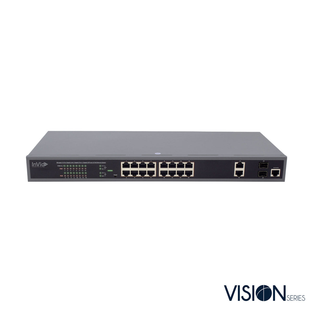 Invid VIS-POE16-2MAN Managed Switch - INV-VIS-POE16-2MAN