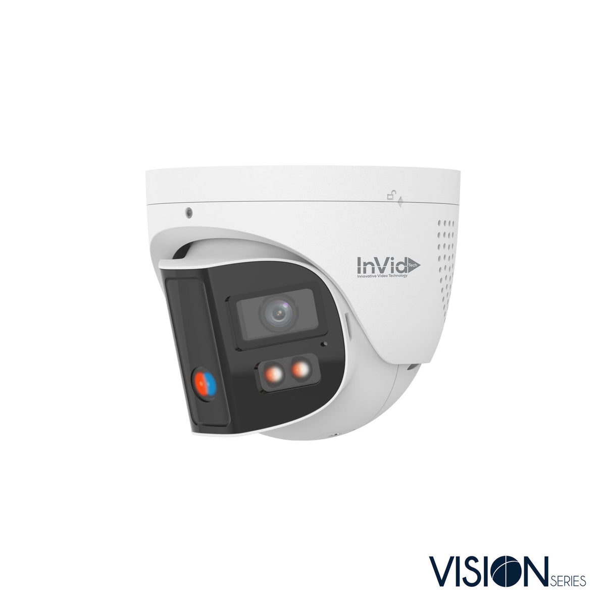 InVid VIS-P8TXIR180NH-AIRBT 8MP Turret - Invid Vision 8mp IP Turret 2 Lenses Whitelight