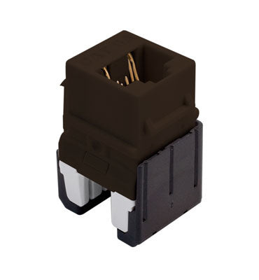 OnQ by Legrand WP346ABR CAT6A Keystone Insert - Brown. Sold in packs of 10 - ONQ-WP346ABR