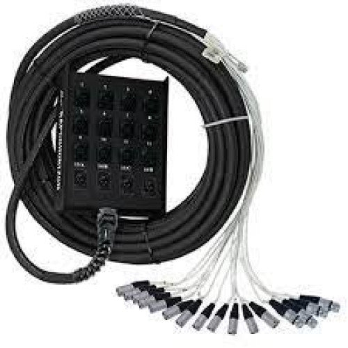 RAP-SMC1204FBQ-100 - Rapco SMC1204FBQ-100 StageMASTER 12 x 4 Snake with 1/4" Returns.100ft.
