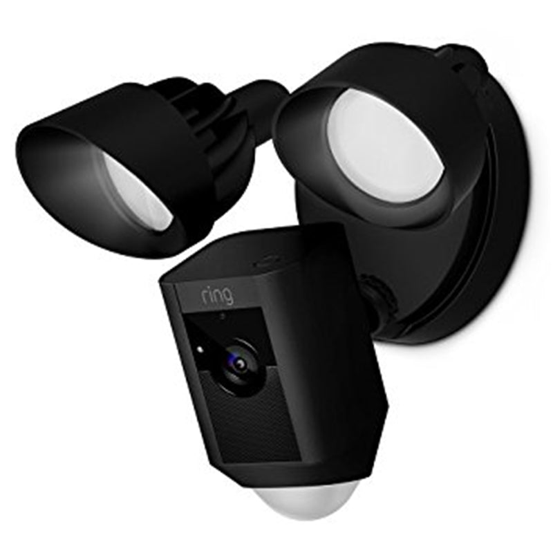 Ring Floodlight Cam Wired Pro with Bird’s Eye View and 3D Motion Detection, Black - RNG-B08FCWQWDZ