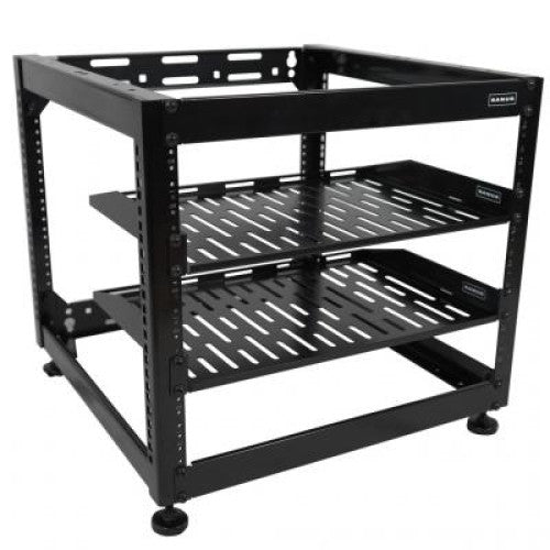 Sanus Open Frame AV Rack (10 RU, Stack or Wall Mount) CFR1610-B1 - SAN-CFR1610-B1