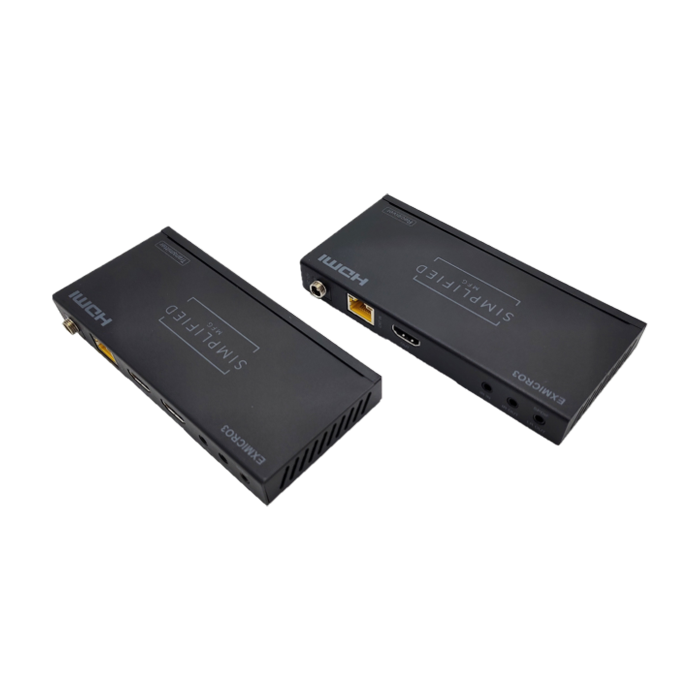 Simplified EXMICRO3 HDMI Extender - Simplified 4K HDMI 2.0b (18Gbps) 50m HDMI extender kit
