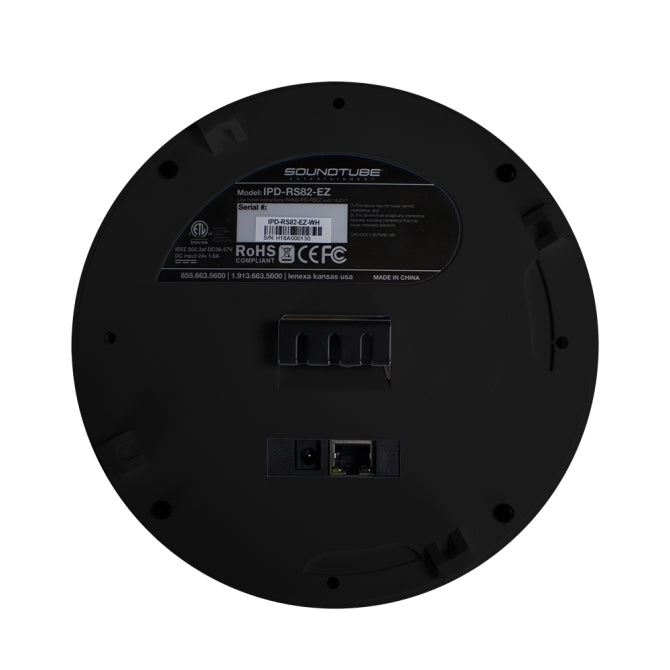 SND-IPD-RS82-EZ-BK - SND-IPD-RS82-EZ-BK8"2-way  I  P  Addressable  Dante/  A  E  S67  P  O  E  Pendant  Spkrin  Black