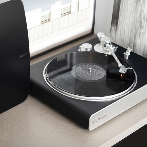 Sonos Victrola Stream Carbon Manual Two-Speed Turntable - Sonos VPT-3000-BSL Victrola Stream Carbon Manual Two-Speed Turntable for Sonos.