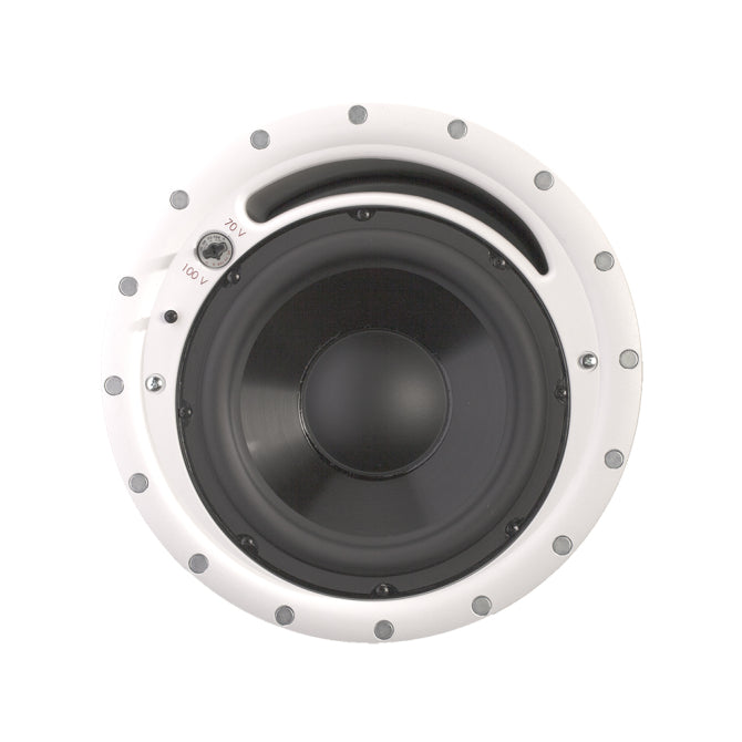 SoundTube CM1001D-T In Ceiling Subwoofer Kit in Black with Transformer - SoundTube CM1001D-T-WH 10" In-Ceiling Subwoofer w/tile bridge. 70V/4ohm up to 150W. BLACK Grille