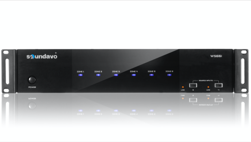 Soundavo WS66I (AMP Only) Whole-Home Audio Distribution Network Controller Matrix with Streamer & App Control - SVO-WS66I