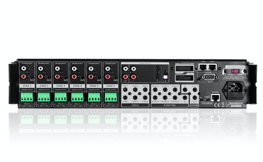 Soundavo WS66I (AMP Only) Whole-Home Audio Distribution Network Controller Matrix with Streamer & App Control - SVO-WS66I